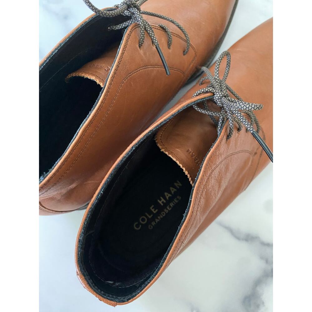 Cole Haan Holland Grand Chukka Boot British Tan Size 12 - Picture 4 of 7